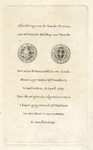 39489 Afbeelding van de voor- en de achterzijde van een gouden munt van bisschop Rudolf van Diepholt uit ca. 1433, ...